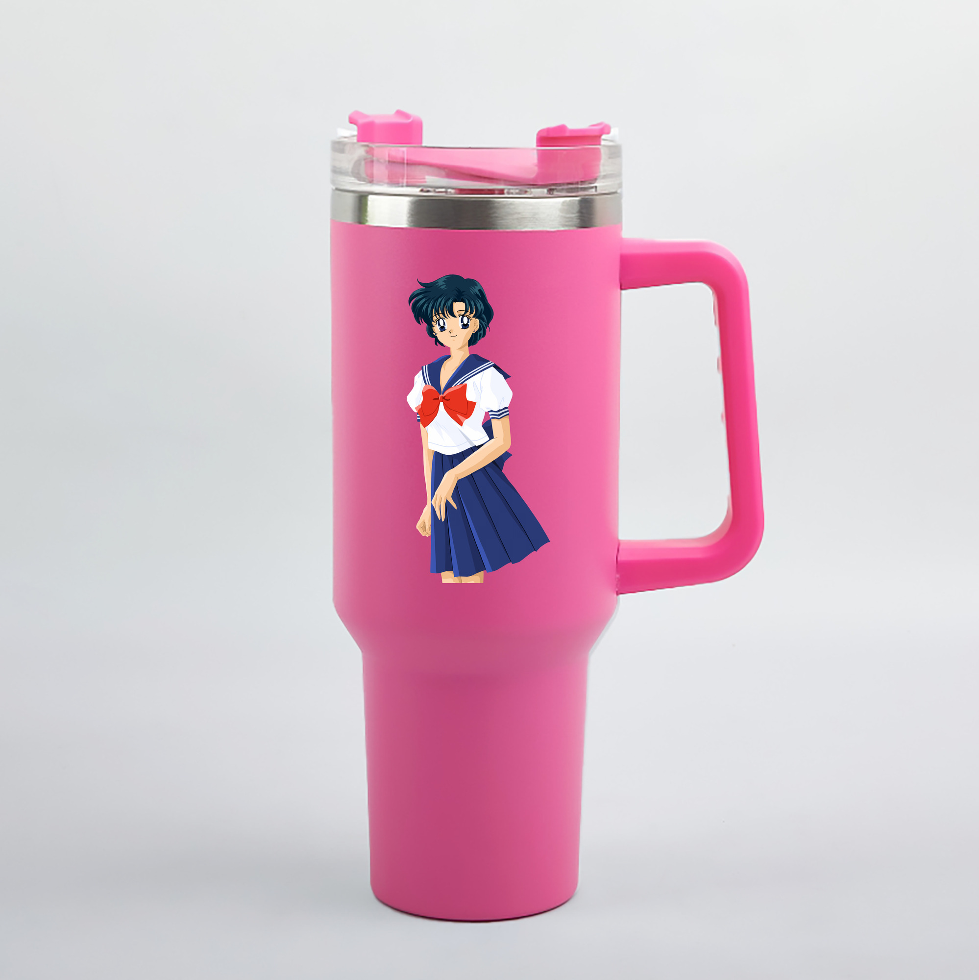 （画像用） 美少女戦士セーラームーン 水野 亜美 みずの あみ Sailor Moon Mizuno Ami 1200mL車用タンブラー（カラープリント）